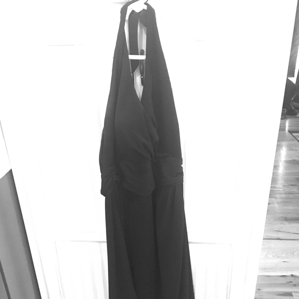 Size 4 White House black market black halter dress
